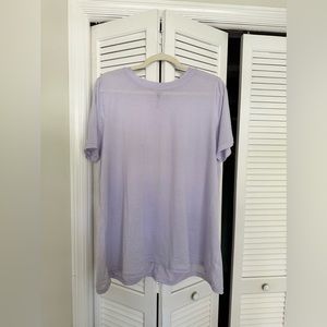 Sheer, lilac workout shirt! Perfect condition and brand new!